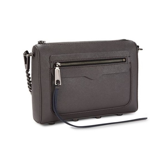 Rebecca Minkoff Avery Leather Crossbody Bag (Color - Graphite) - Picture 2 of 9